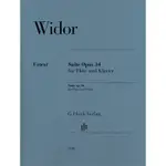 【599免運費】亨樂管樂HN1218-WIDOR：SUITE OP. 34 FOR FLUTE AND PIANO