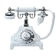 Audio Guest Book Wedding Phone,Audio Guestbook Phone Vintage Style Audio Message Voicemail for Graduation Retirement Party Birthdays Baby Shower Special Occasions (White)