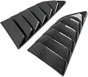 Car Accessories Compatible For Nissan 08-17 R35 GTR TS Style Carbon Fiber Rear Window Louver Glossy Finish Side Air Duct Fibre Tuning Vent