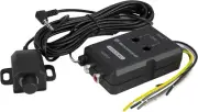 2-Channel Signal Sensing Speaker Wire to RCA Adapter W/ Remote Control Knob BlK