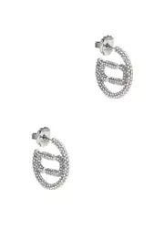 Marc Jacobs J Marc Crystal-embellished Hoop Earrings - Silver ONE SIZE