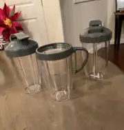 New Nutribullet Magic Bullet Replacement Cups Lot Never Used