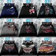 v3244 Bed Sheets Venom Tongue Size Bed /Doona/Du<wbr/>vet Cover Set Linen Bed Sheets IU3244