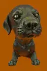 Labrador Adorable Puppy Art Deco RETRIEVER Dog Statue Figurine Bronze Sculpture