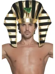 Pharaoh Hat Egyptian King Tut Tutankhamun Costume Party Egypt Sphinx Pyramid