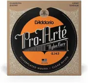 D'Addario Pro Arte Classical Guitar Clear Nylon Light Tension Strings EJ43