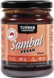 Turban Chopsticks Curry Paste Sambal Vegan 240g