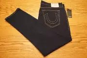 NWT MEN'S TRUE RELIGION JEANS Size 40 x 32 Geno Relaxed Slim 2S Body Rinse $159