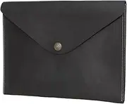 [ROUROU] Genuine Leather Envelope Bag for Men Large Capacity Clutch Bag Retro Business Bag Commuter Work Bag