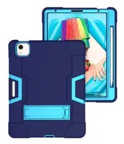 MCC Stylish Shockproof iPad Pro 11" 3rd Gen 2021 Case Cover Kids Apple [Dark Blue+Blue]