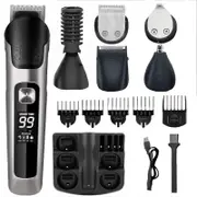 All In 1 Hair Trimmer For Men Beard Grooming Kit Electric Shaver Body Groomer Hair Clipper Facial Nose Ear Trimmer Washable