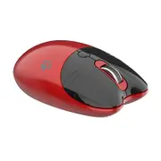 Catzon Cute Noiseless Computer Mouse with 2.4G Portable USB Receiver and 3 Adjustable DPI M3DM-Red