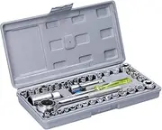 TULKUCBZBP 40 PCS Socket Set Practical Motorcycle Bicycle Auto Repairs Tool Set Hardware Tools Sleeve Ratchet Wrench Combination Tool Set chuck