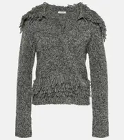 [Jacques Wei] Jacques Wei Fringed wool-blend sweater AU 12 grey