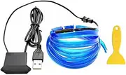 Baceyong EL Wire Light Bar, Neon Light Wire For Car Interior Car LED Strip EL Wire with USB Drive Pry Tool, Blue/Green/Ice Blue/Orange/Pink/Purple/Red/White/Yellow