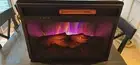 Barton 1500W Black Electric Firebox Fireplace Heater Insert Glass Panel