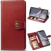 Compatible with OnePlus 11 5G Case,Compatible with 1+ OnePlus 11 5G PU Leather Card Slot Flip Stand Wallet Protective Cover Red