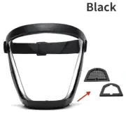 Kitchen Transparent Full Face Shield Home Oil-Splash Proof Eye Facial Anti-Fog H
