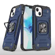 MCC Shockproof iPhone 13 mini Heavy Duty Case Cover Tough Apple Ring [Dark Blue]