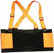 Cordova Back Support Belt with Attached Suspenders, Quick Adjust Elastic Outer Panels