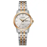 Citizen Women's Two Tone Watch EQ0605-53A Mineral Crystal 3 Hands 4974374296399