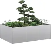 Raised Garden Bed, Elevated Planter Box Plant Container 120x80x40 cm Galvanised Steel
