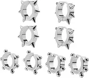 [Yardenfun] 8pcs Pointed Ear Buckle Ear Clip Mens Stud Earrings Goth Earrings Gold Helix Earring Earrings with Screw Backs Vintage Earrings for Women Punk Ear Cuffs Teens Ear Cuff Man