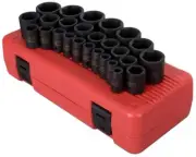 Sunex 2645 1/2" Dr. 26 PC Metric Impact Socket Set