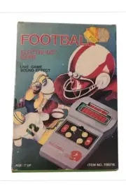 NOS Handheld Electronic Football Game Original Vintage 80s Portable Classic