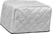ａ aternee 2 Slice Toaster Cover, Polyester, Dust and Protection,Kitchen Small Appliance Cover, Quilted, Gray S