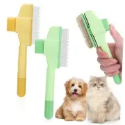 Hair Removal Comb Flea Comb for Cat, 2PCS Pet Grooming Green and Yello Brush