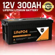 Mobi 12V 300AH Lithium Iron Phosphate Battery LiFePO4 Deep Cycle Battery