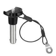 304 Stainless Steel Push-Button Locking Pin with 24.5cm Rope (10mm-25mm)