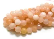 Natural Pink Aventurine Faceted Round 10mm Loose Gemstone Beads - RNF109