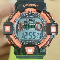 在飛比找蝦皮購物優惠-💟趣味尋寶💟 L-SPORT 電子式手錶數字錶輕防潑水戶外運