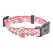 All Day Dots Dog Collar Pink