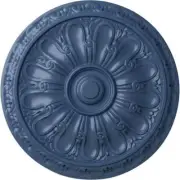 Ekena Millwork Ceiling Medallion 15.75" Kirke Urethane Hand-Painted Americana