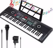 61-Key Electric Piano for Kids with Dual Speakers & Microphone - Beginner Friend