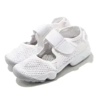 在飛比找PChome24h購物優惠-Nike 耐吉 童鞋 Rift PS 全白 白 忍者鞋 魔鬼