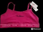 Calvin Klein CK One Bralette Pink Bra Size Medium Unlined