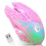 VersionTECH. Wireless Gaming Mouse, Rechargeable Computer Mouse Mice with Col...