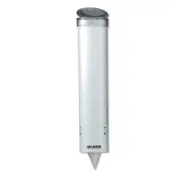 San Jamar Carlisle C3165WH PullType Medium Cup White Dispenser