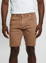 GUESS Brown Wyatt Short Size: 32, Spandex