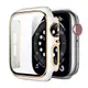 適用iwatch s7保護套蘋果手表保護殼膜一體apple watch7/8/6/se/5/4/3/2代通用s5/s4鋼化膜硬殼高清智能配件