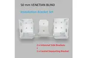 50MM VENETIAN BLIND INSTALLATION BRACKET SET - (White)