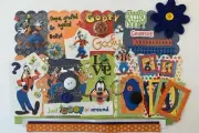 Disney Goofy Custom Mini Book Chipboard Album Kit Scrapbook Mickey Friends