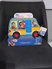 Ms. Rachel Sensory Toy Plush Tummy Time Learning Activity Bus Spin Master NEW