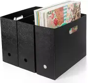 Foldable Scrapbook Paper Storage Organizer, 12X12 Scrapbook Paper Storage, Plast