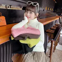 在飛比找蝦皮購物優惠-【LT】 韓版洋氣女童毛衣2022秋冬季新款兒童上衣套頭小女