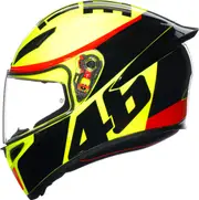 AGV K1 S Grazie Vale, full face helmet , color: Black/Neon-Yellow/Red , size: XS